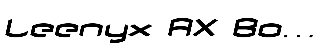 Leenyx AX Bold Italic